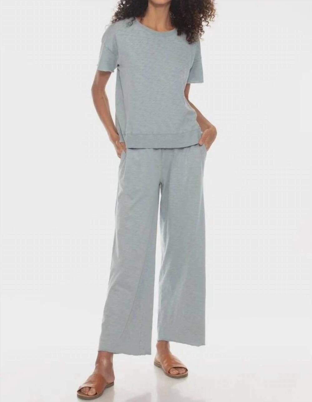 NEW HELLO NITE summer pull-on pants in pewter